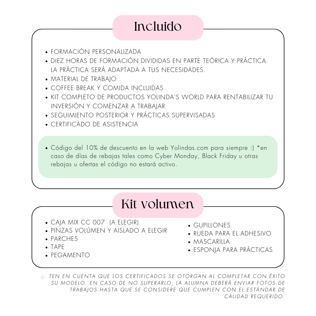 Curso Volumen Personalizado